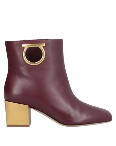 Ferragamo Woman Ankle boots Burgundy Calfskin Cover