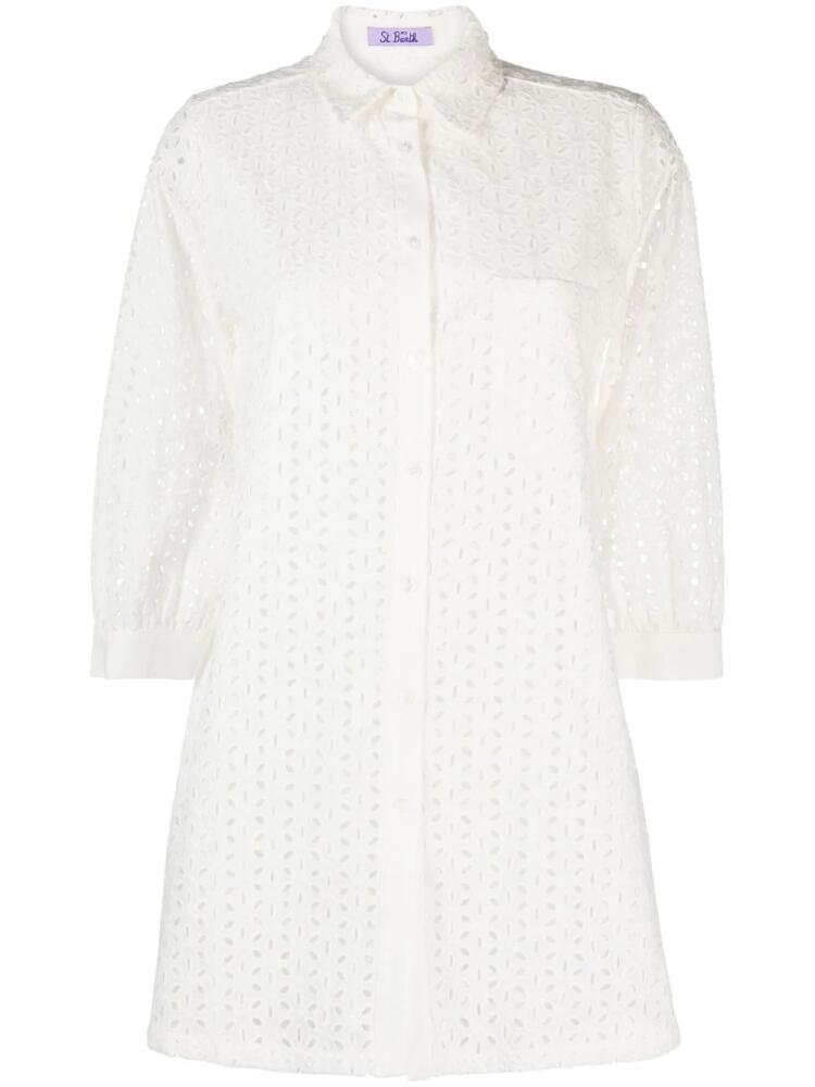 MC2 Saint Barth Helena broderie anglaise shirt - White Cover