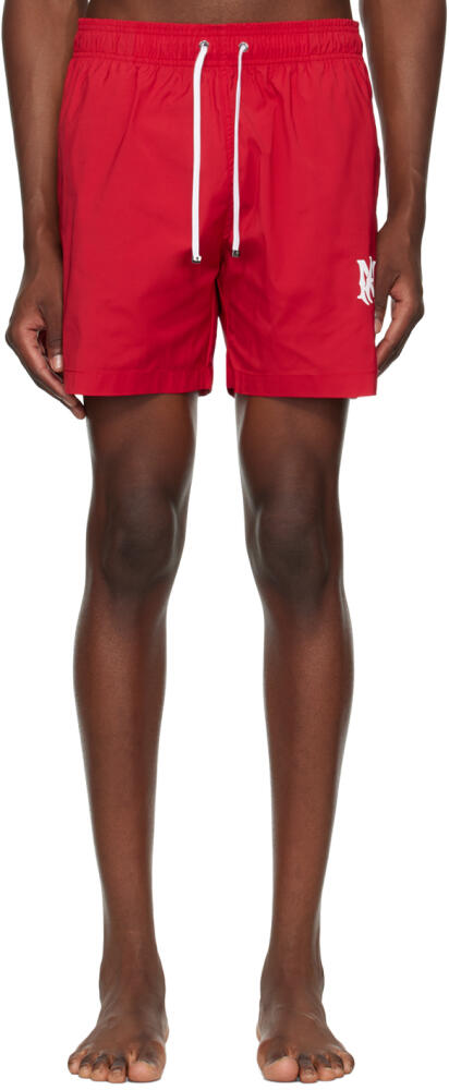 AMIRI Red MA Core Logo Swim Shorts Cover