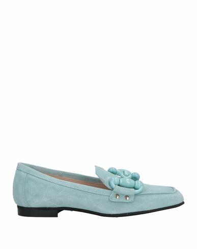 Janet & Janet Woman Loafers Turquoise Leather Cover