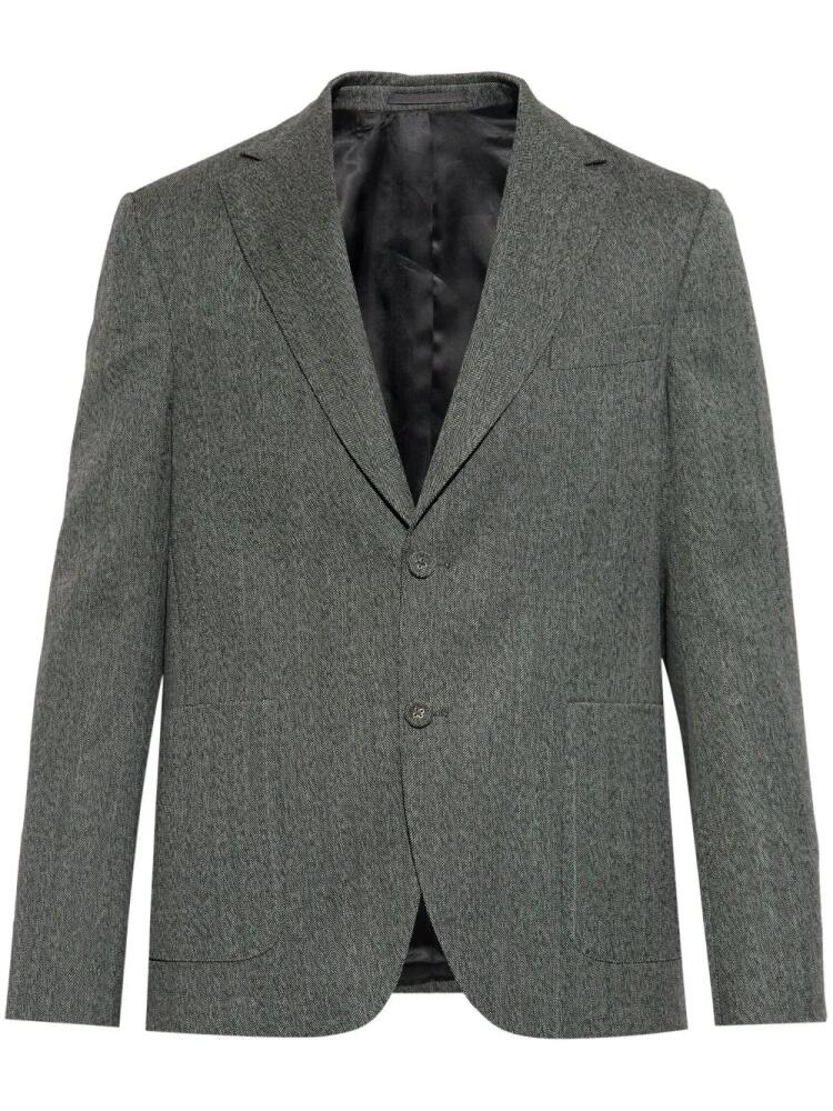 Officine Generale herringbone-pattern blazer - Grey Cover