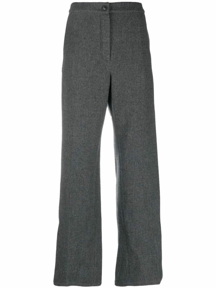 Yves Salomon high-waisted wool trousers - Grey Cover