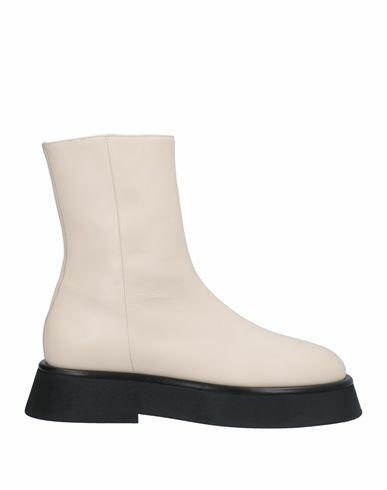 Wandler Woman Ankle boots Beige Lambskin Cover