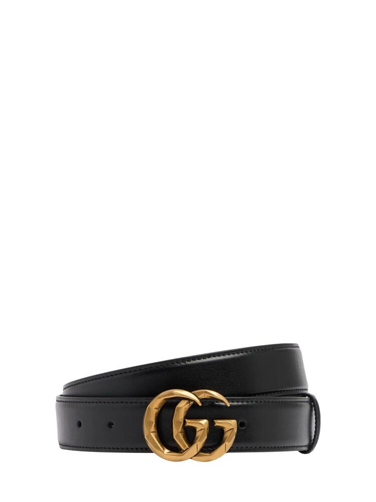 GUCCI 3cm Gg Marmont Leather Belt Cover