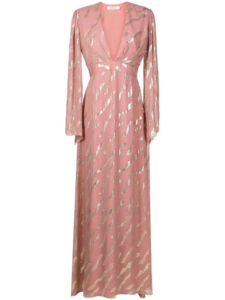 Lethicia Bronstein Atala embroidered silk gown - Pink Cover