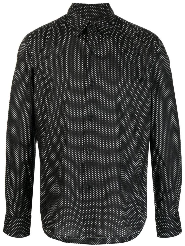 agnès b. polka dot-print cotton shirt - Black Cover