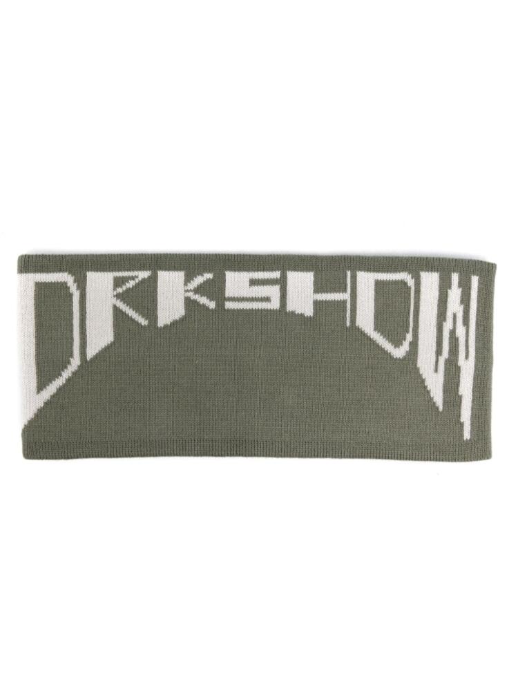 Rick Owens DRKSHDW logo-jacquard headband - Green Cover