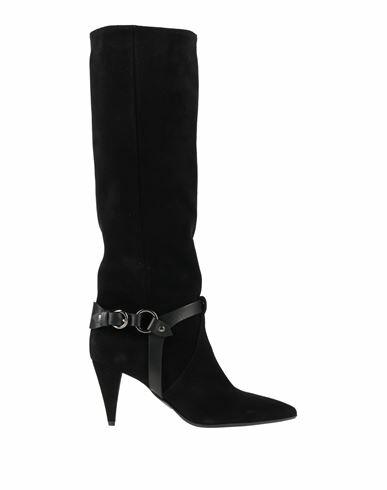 Strategia Woman Boot Black Leather Cover