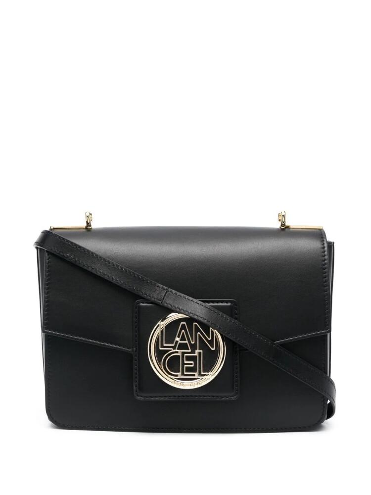 Lancel logo-plaque leather shoulder bag - Black Cover