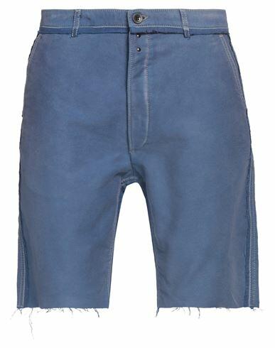 Maison Margiela Man Denim shorts Slate blue Cotton Cover