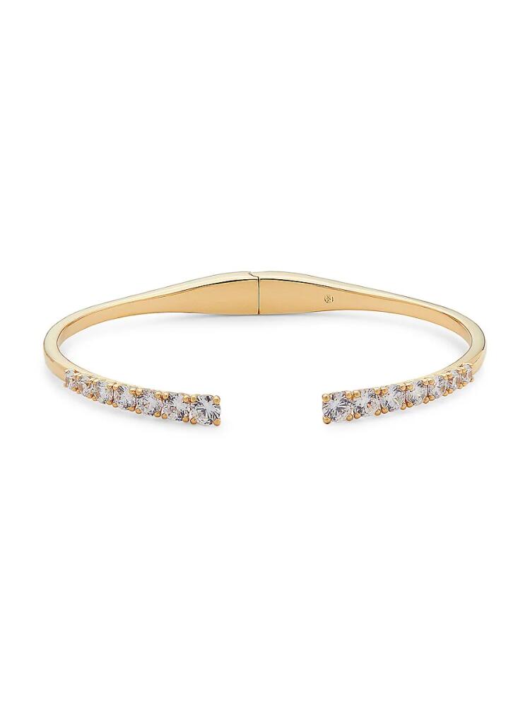 Adriana Orsini Women's 18K Goldplated & Cubic Zirconia Cuff Bracelet Cover