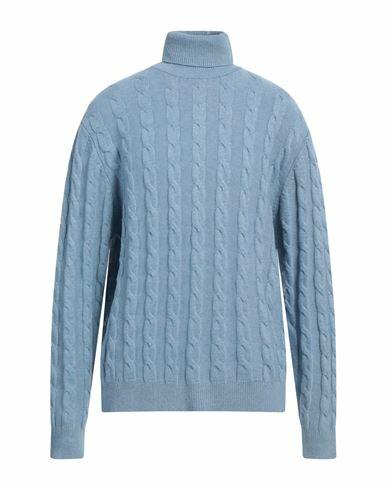 Cashmere Company Man Turtleneck Light blue Wool, Cashmere Cover