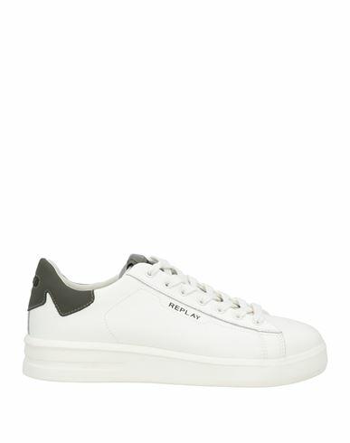 Replay Man Sneakers White Leather Cover