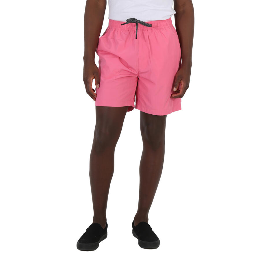 Lacoste Mens Reseda Pink Waterproof Relaxed-Fit Shorts Cover