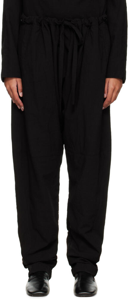 LEMAIRE Black Relaxed Lounge Pants Cover