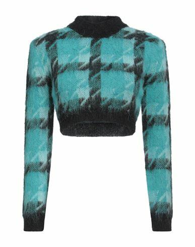 Eleonora Gottardi Woman Turtleneck Turquoise Alpaca wool, Polyamide Cover