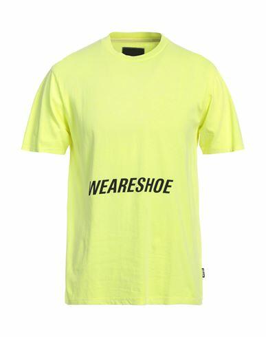 Shoe Man T-shirt Yellow Cotton Cover