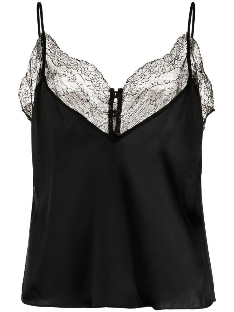 Kiki de Montparnasse lace-trim camisole top - Black Cover