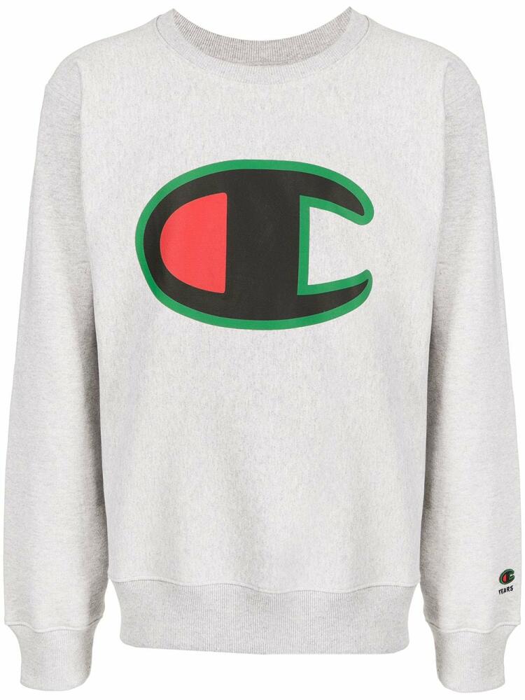 Denim Tears x Champion logo-print sweatshirt - Grey Cover