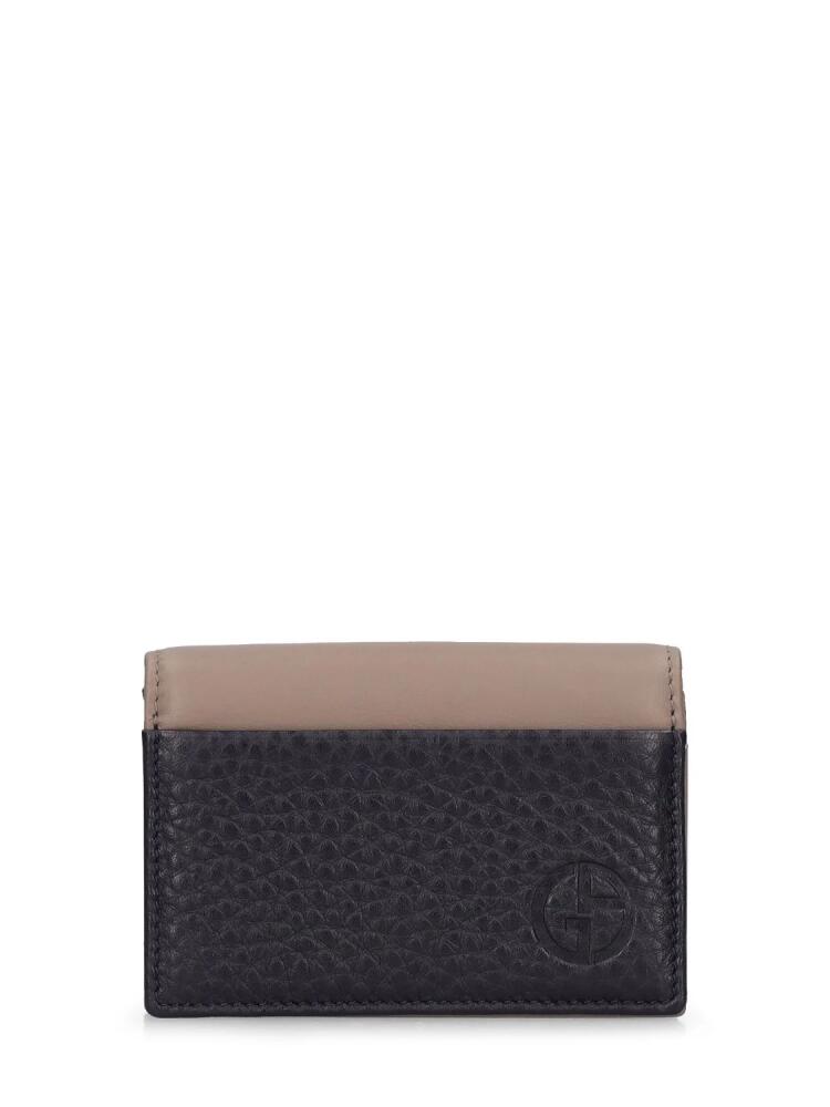 GIORGIO ARMANI Two Tone Card Holder Cover