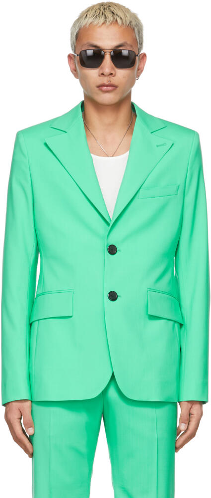 LU'U DAN SSENSE Exclusive Green 70's Blazer Cover