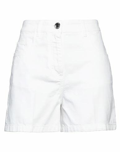 Boutique Moschino Woman Denim shorts White Cotton Cover