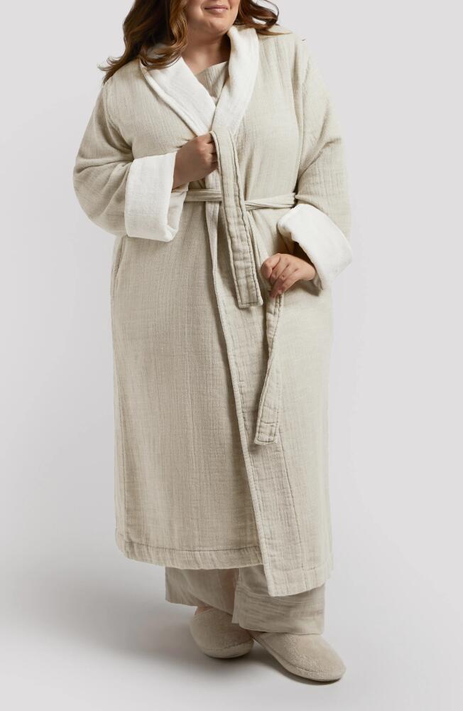 Parachute Cloud Organic Cotton & Linen Robe in Natural With Cream Cover