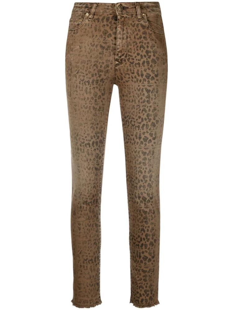 Golden Goose animal-print skinny jeans - Brown Cover