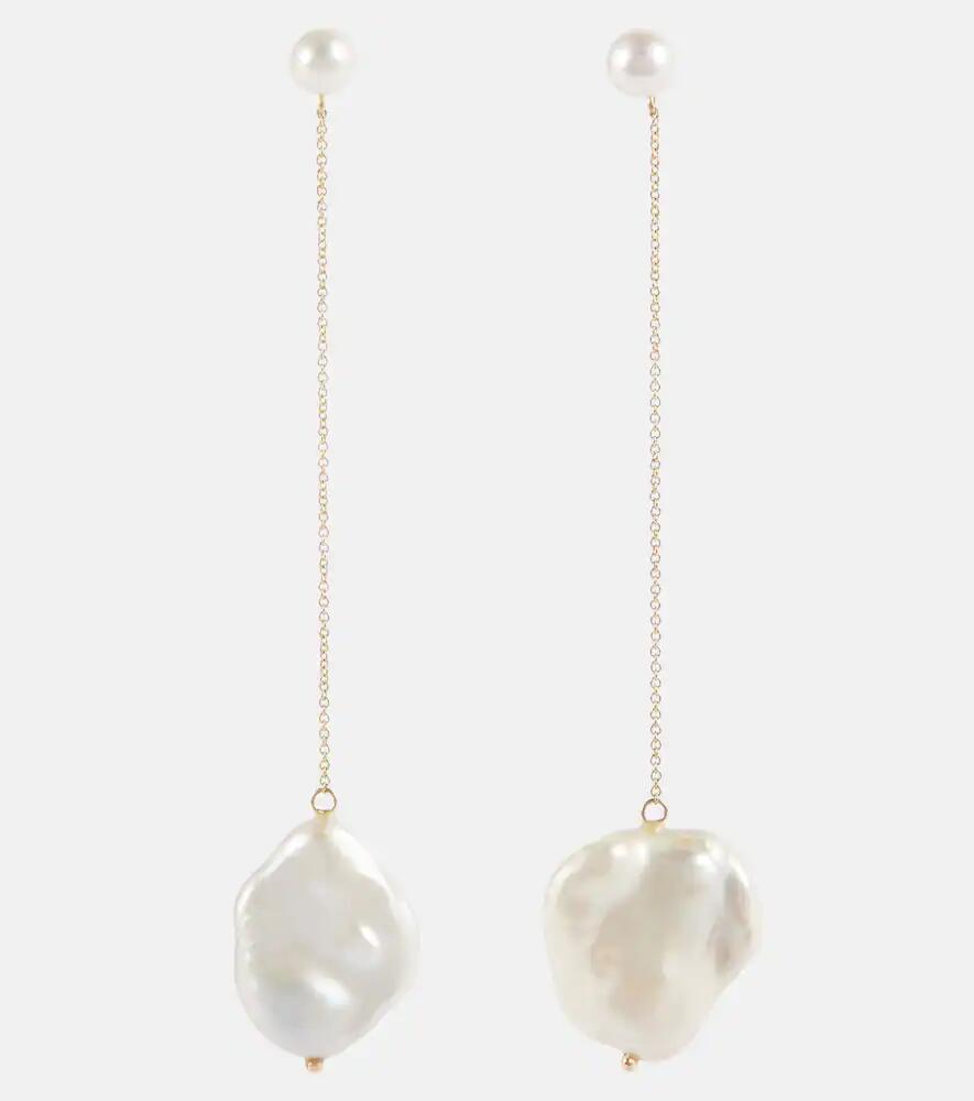 Mateo 14kt gold drop earrings with pearls Cover