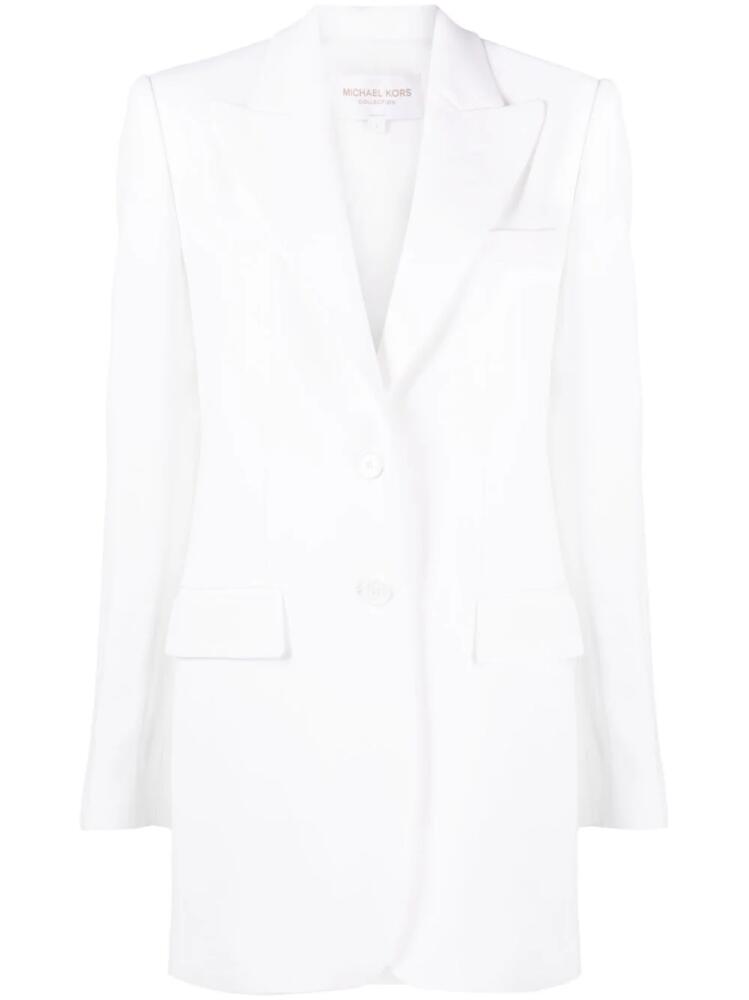 Michael Kors Collection Sablé Boyfriend single-breasted blazer - White Cover