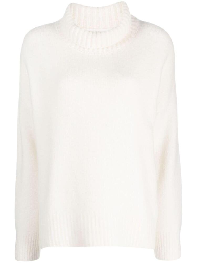 Lisa Yang Elwinn funnel-neck cashmere jumper - White Cover