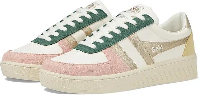 Gola Grandslam Quadrant (Off-White/Pearl Pink/Gold/Lemon) Women's Shoes Cover