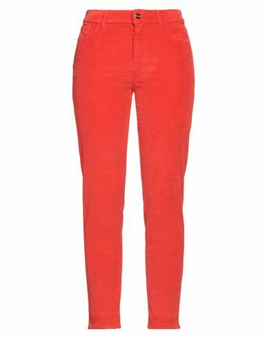 Marani Woman Pants Tomato red Cotton, Modal, Elastane Cover