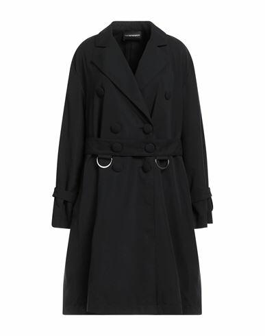 Emporio Armani Woman Overcoat & Trench Coat Black Polyester Cover