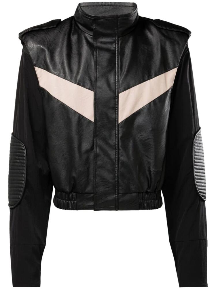 Reebok LTD Vector panelled biker jacket - Black Cover