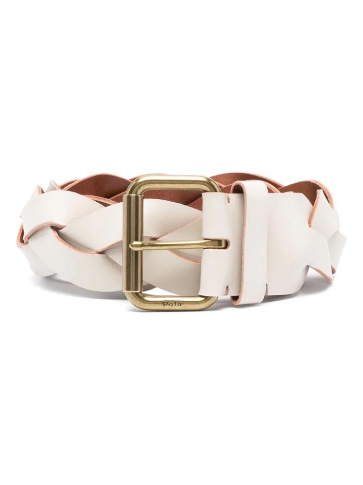 Polo Ralph Lauren braided leather belt - Neutrals Cover