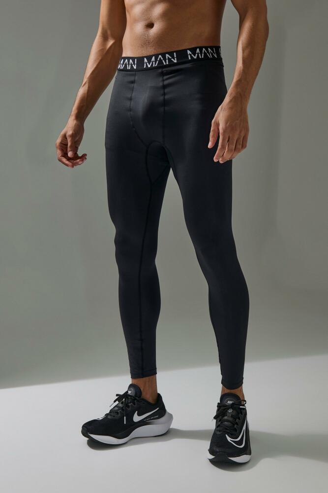 boohoo Mens Man Active Base Layer Legging - Black Cover