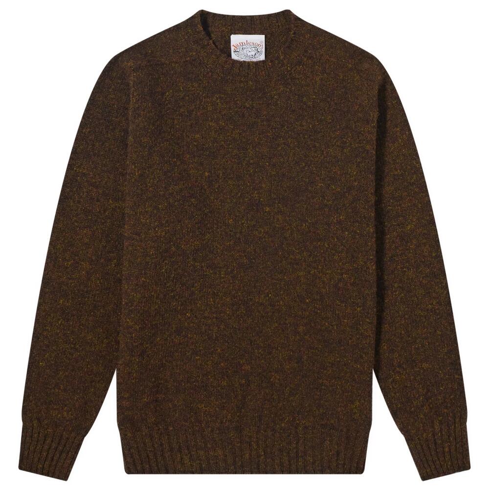 Jamieson's of Shetland Men's Crew Knit in Grouse Cover