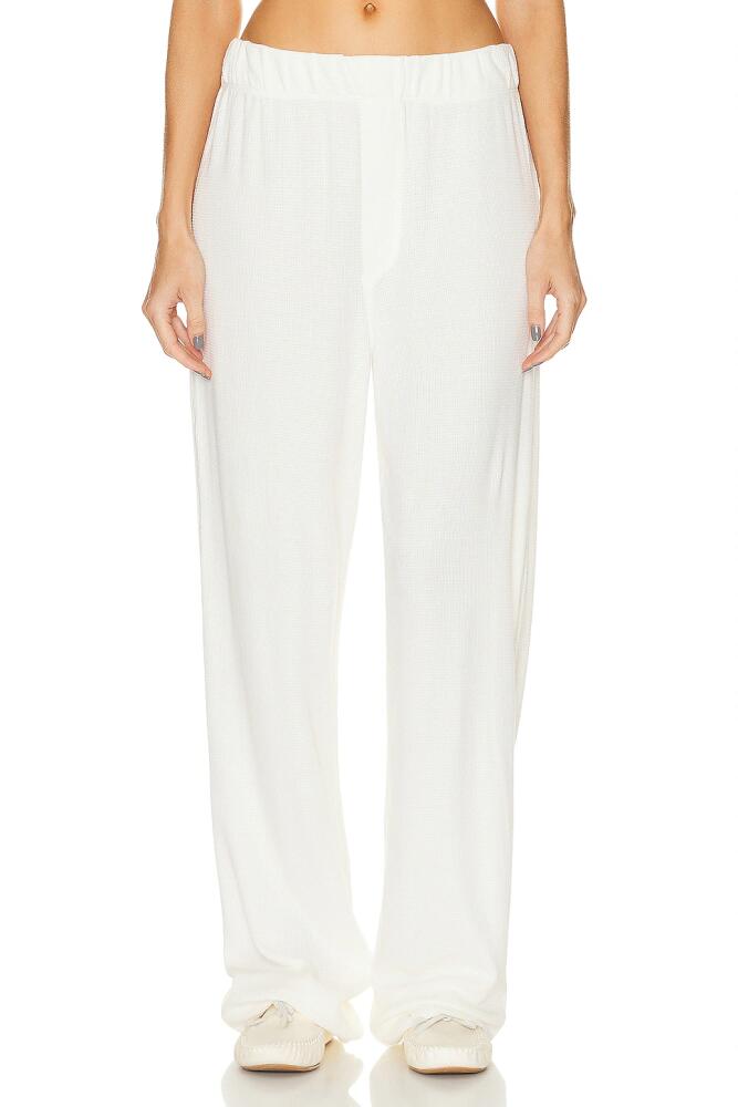 Eterne Thermal Lounge Pant in Ivory Cover