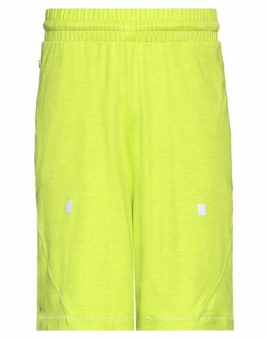 A-cold-wall* Man Shorts & Bermuda Shorts Acid green Polyester, Elastane Cover