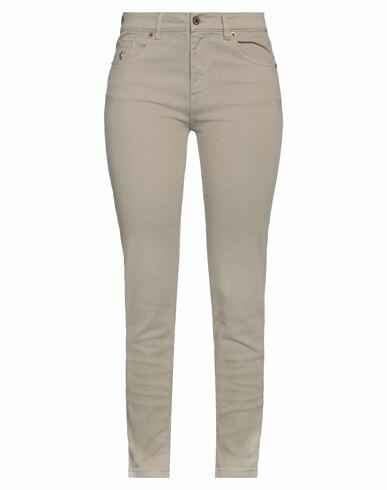 Avantgar Denim By European Culture Woman Pants Sand Cotton, Polyester, Rubber Cover