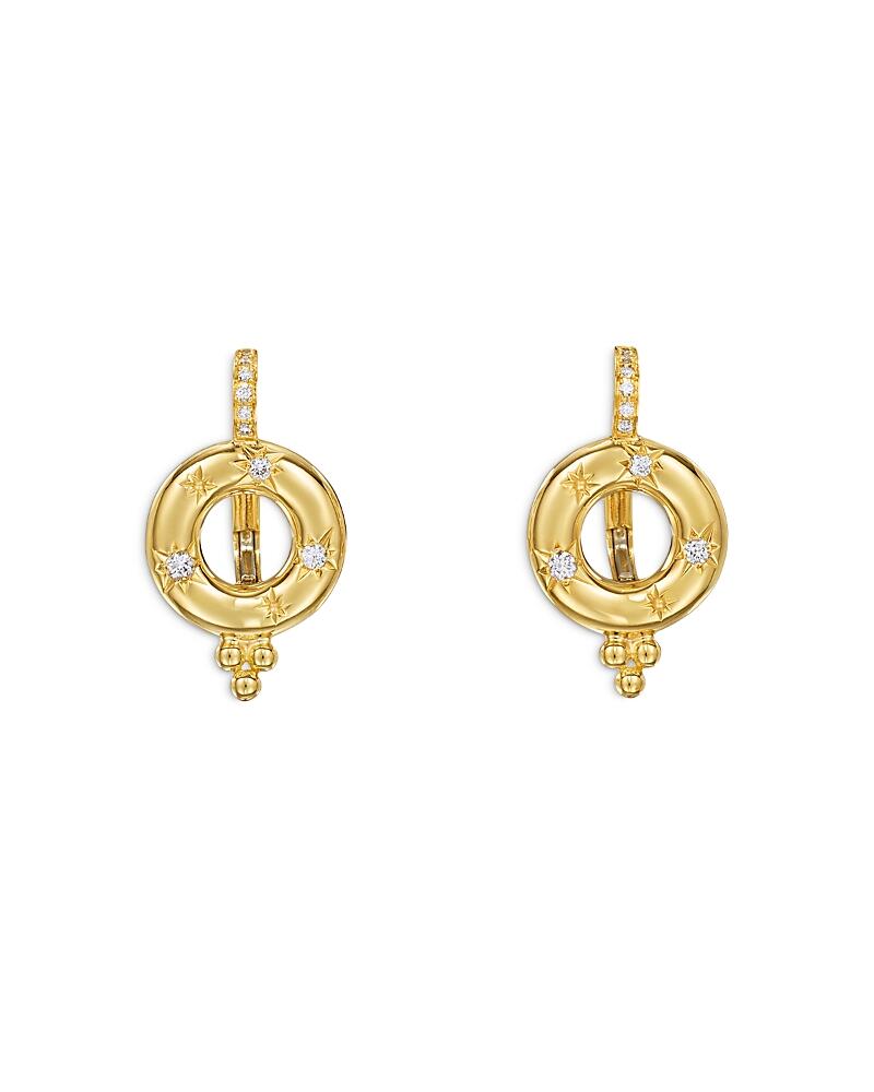 Temple St. Clair 18K Yellow Gold Celestial Diamond Cosmos Drop Earrings Cover