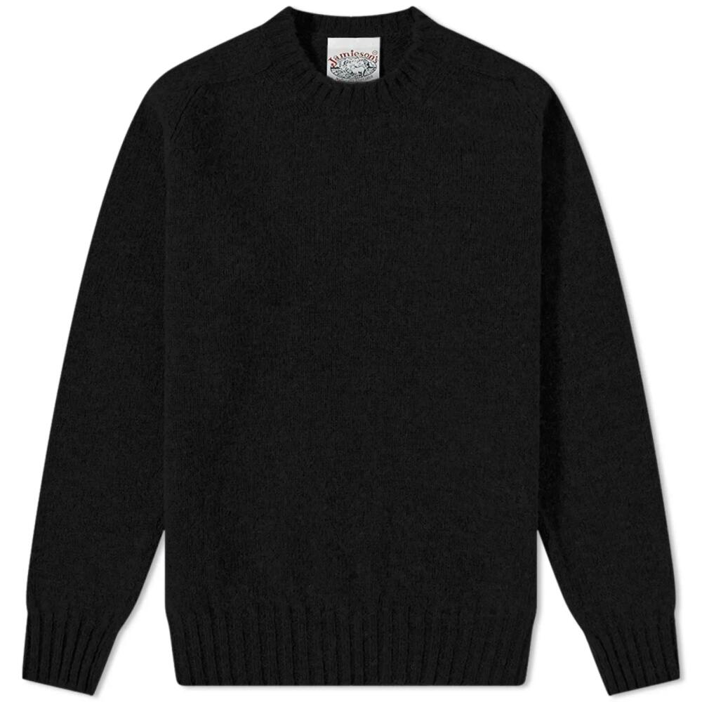 Jamieson's of Shetland Men's Crew Knit in Black Cover