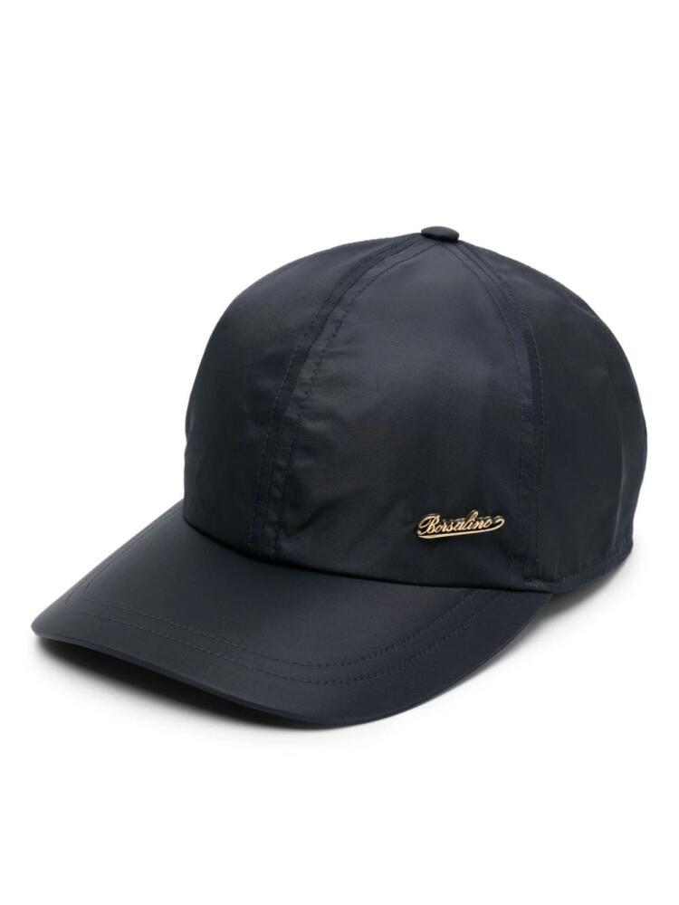 Borsalino logo-plaque baseball cap - Blue Cover