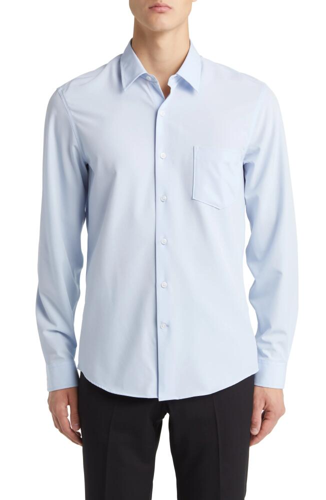 Nordstrom Solid Button-Up Shirt in Blue Skyway Cover