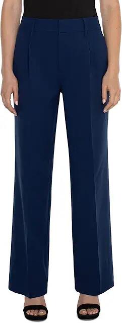 Liverpool Los Angeles Hi-Rise Pleated Trouser Luxe Stretch Suiting 32 (Galaxy) Women's Dress Pants Cover