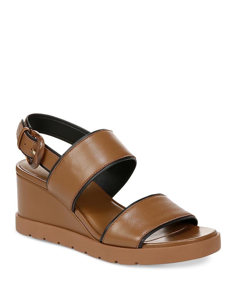 Vince Women's Roma Leather Wedge Sandals Cover