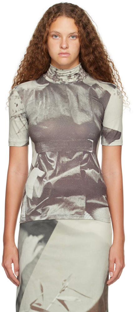 ELLISS Gray Belted T-Shirt Cover