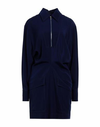 Victoria Beckham Woman Mini dress Blue Acetate, Viscose Cover