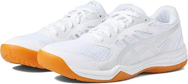 ASICS Upcourt 5 Volleyball Shoe (White/Pure Silver) Women's Shoes Cover